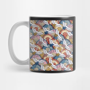 Japanese crane pattern Mug